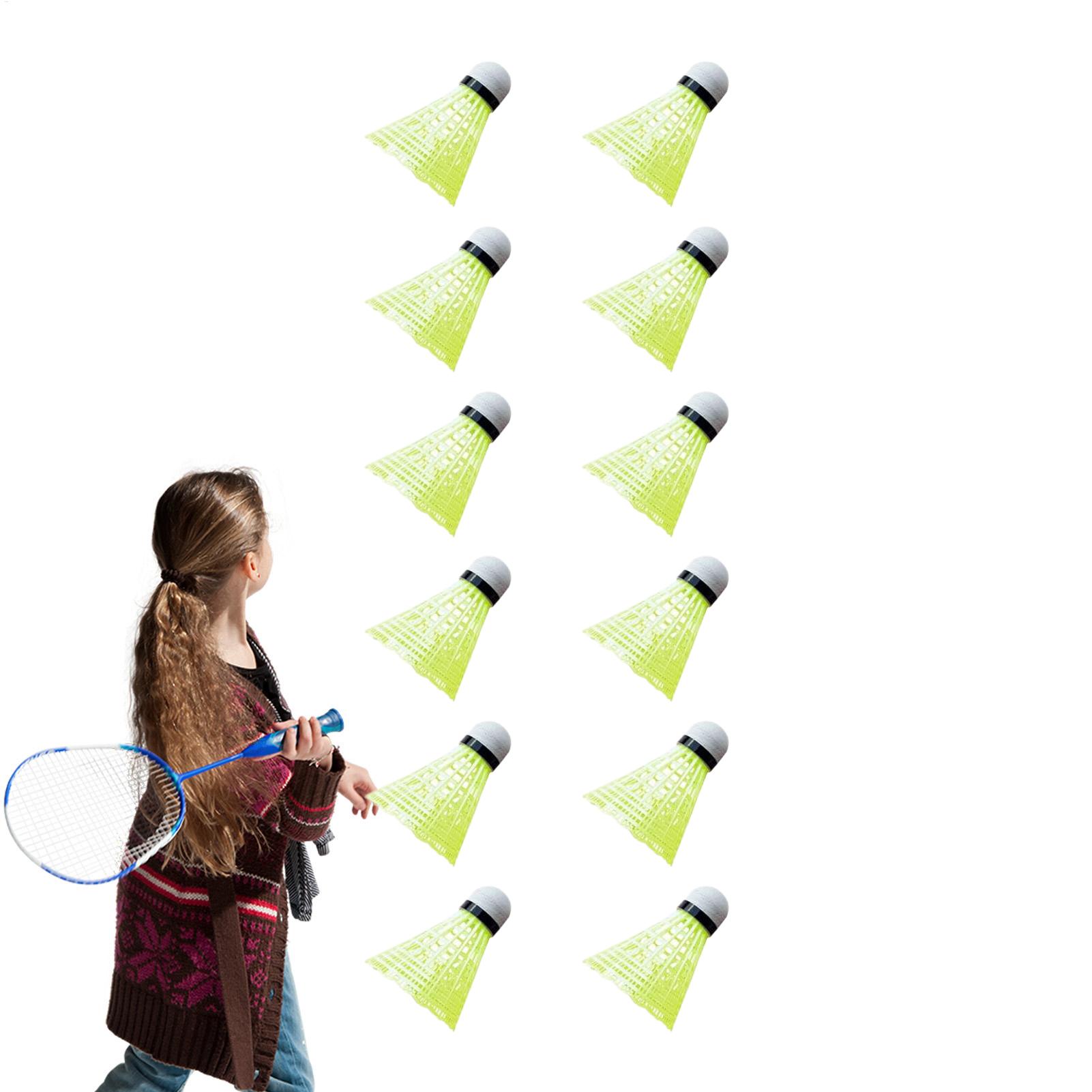 Nylon Shuttlecock 12 - Volani da badminton, 12 pezzi, resistenti